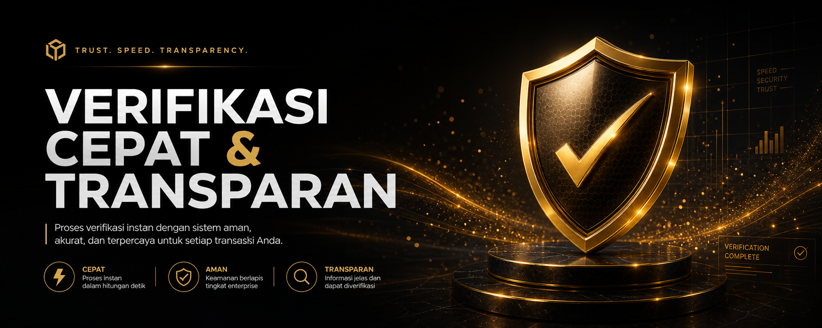 Verifikasi setoran cepat dan transparan